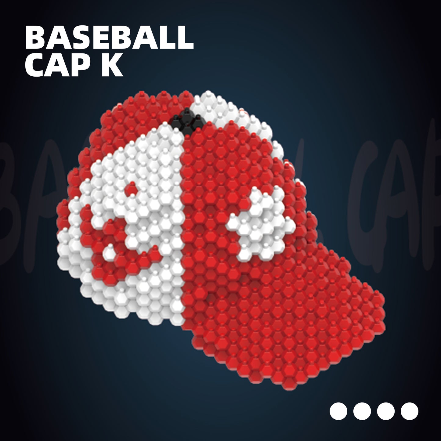 Baseball Cap Block Set, Adults challenging STEM Block Decorations, Miniature 3D Educational Toys for Ages 16 and Above