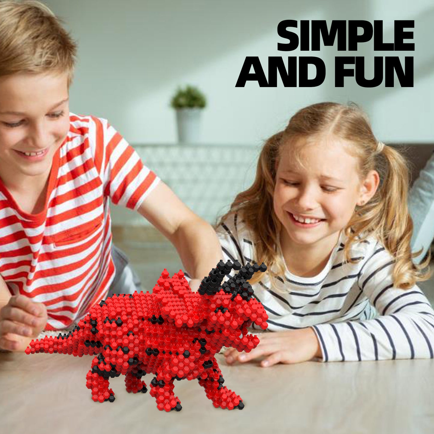 KADELE Fun Dinosaur Building Set 519 PCS,Triceratops Creative Educational Toys Boys Girls 8+, Animal Figures Building Kit Model Jurassic Dino Blocks Toy Dispaly Present for Kids Adults