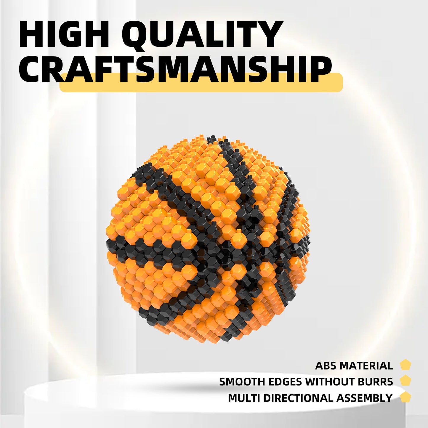 Ensemble de blocs de basket-ball KADELE, décorations de blocs STEM stimulantes pour adultes, jouets éducatifs miniatures 3D pour les 16 ans et plus (579 pièces)