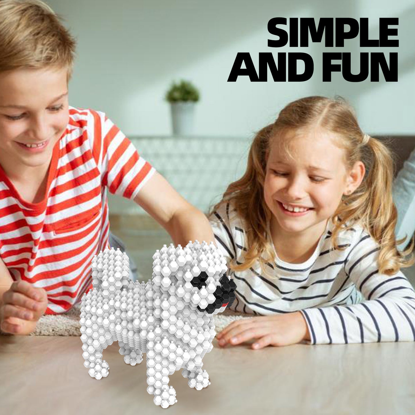 KADELE Ensemble de construction de chien mignon, blocs de construction STEM extrêmement difficiles pour adultes et enfants, micro jouets éducatifs 3D pour garçons et filles de 8 ans et plus, pékinois (421 pièces)