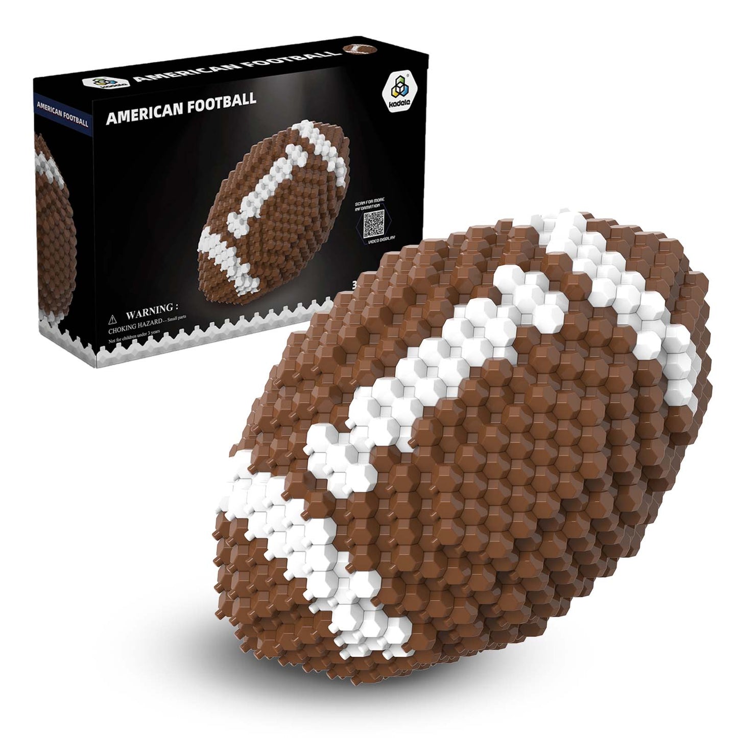 Ensemble de blocs de football KADELE, décoration de blocs STEM stimulants pour adultes, jouets éducatifs miniatures 3D pour 14, 15, 16 ans et plus (399 pièces)