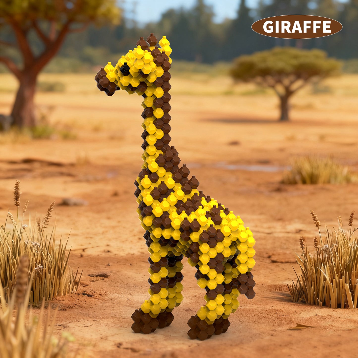 KADELE Giraffe Building Set 306PCS - Challenging Assembly Puzzle for Teens & Adults 12+, STEM Educational Toy & Creative Home Decoration Gift