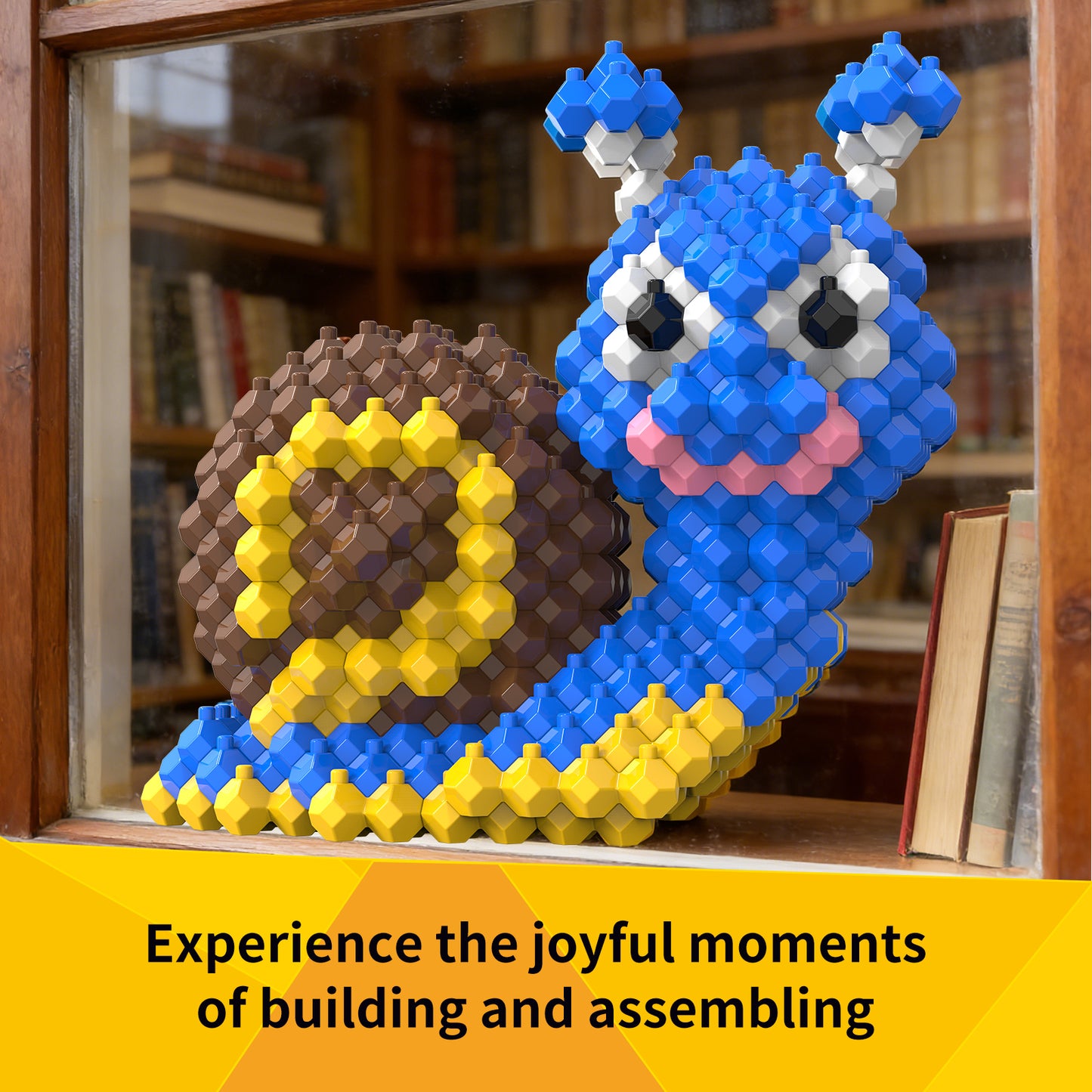 KADELE Snail Building Sets,225 Pieces Extremely Challenging STEM Building Blocks Toy for Ages 12+,Educational Learning, Family Fun & Creative Development Activity Kit