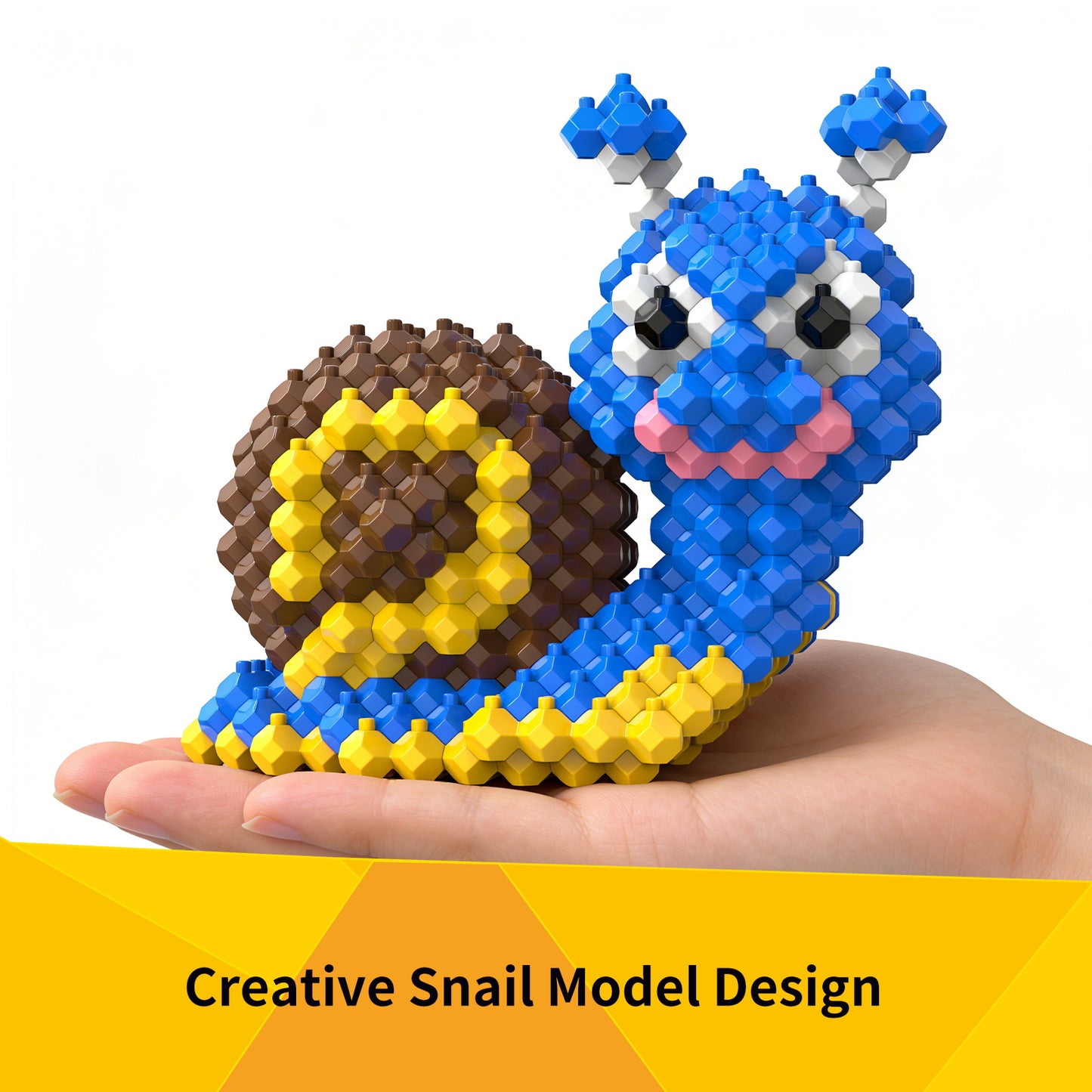 KADELE Snail Building Sets,225 Pieces Extremely Challenging STEM Building Blocks Toy for Ages 12+,Educational Learning, Family Fun & Creative Development Activity Kit