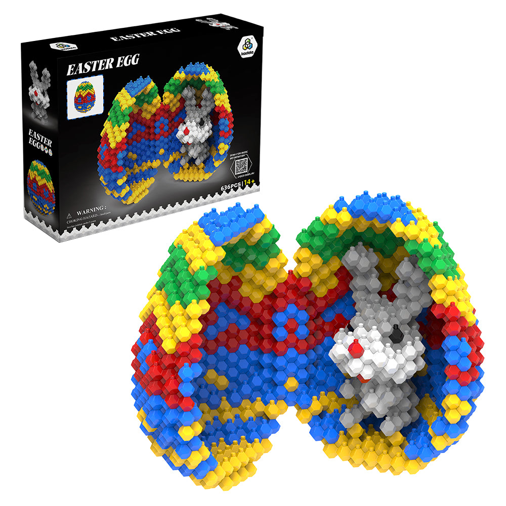KADELE Easter Egg Building Animal Sets, Extremely Challenging STEM Building Blocks Decor for Adults Kids, Micro 3D Educational Toys for Boys Girls Ages 14 and Up 636 Pieces