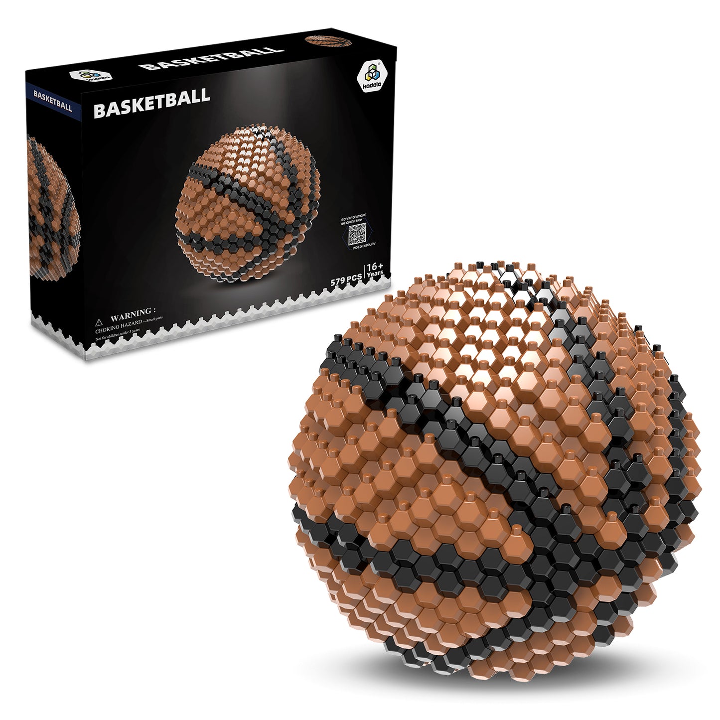 Basketball Block Set, Adults challenging STEM Block Decorations, Miniature 3D Educational Toys for Ages 16 and Above,(579 Pieces)
