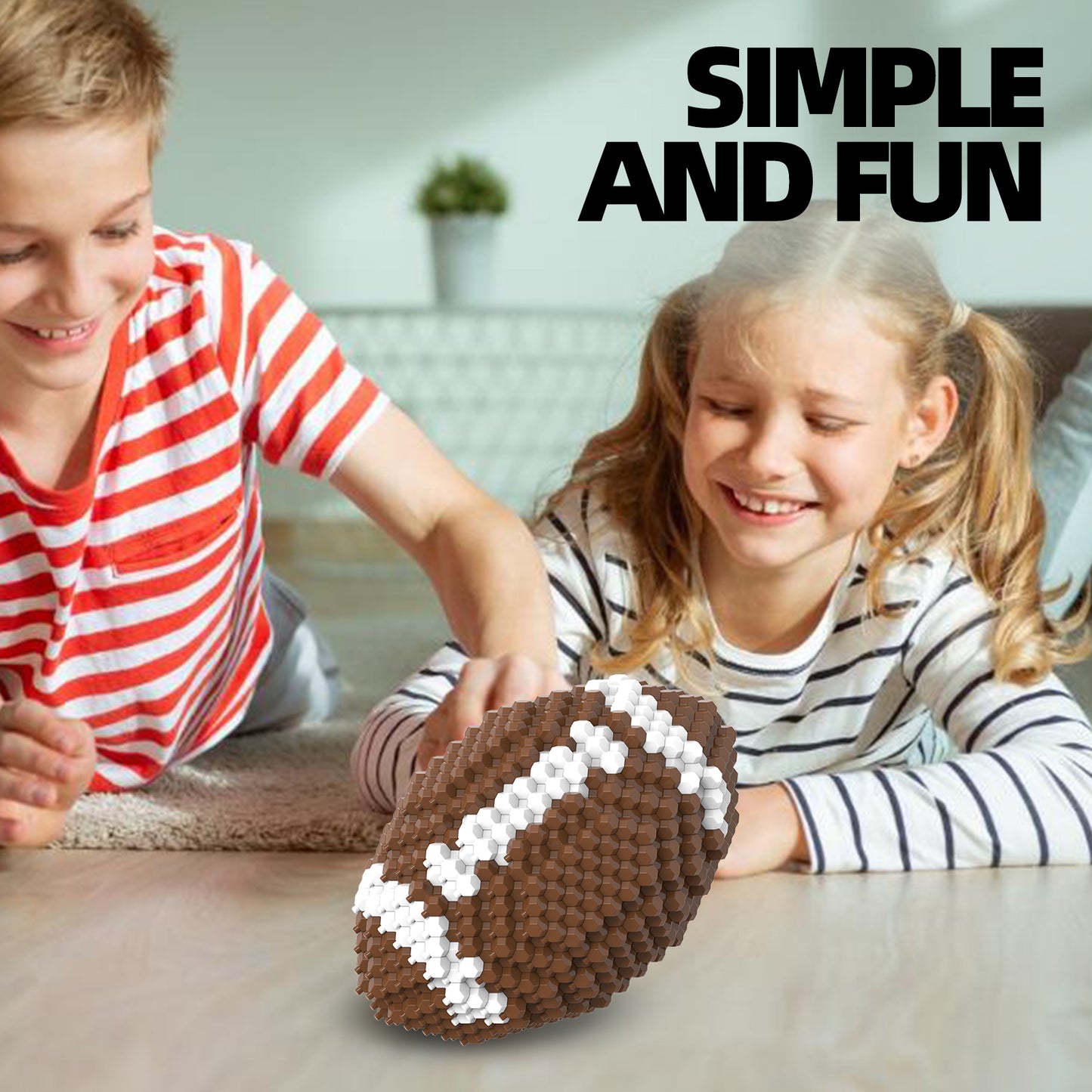 Ensemble de blocs de football KADELE, décoration de blocs STEM stimulants pour adultes, jouets éducatifs miniatures 3D pour 14, 15, 16 ans et plus (399 pièces)
