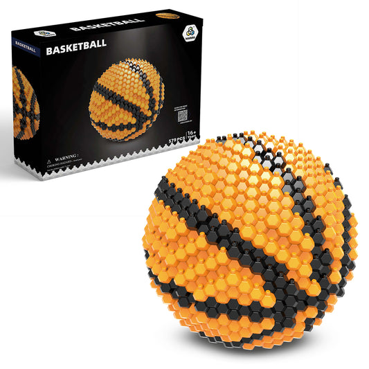 Ensemble de blocs de basket-ball KADELE, décorations de blocs STEM stimulantes pour adultes, jouets éducatifs miniatures 3D pour les 16 ans et plus (579 pièces) 
