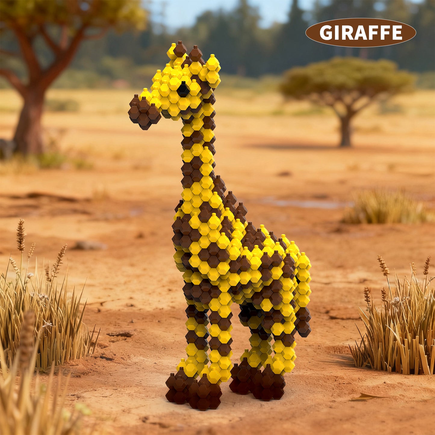 KADELE Giraffe Building Set 306PCS - Challenging Assembly Puzzle for Teens & Adults 12+, STEM Educational Toy & Creative Home Decoration Gift