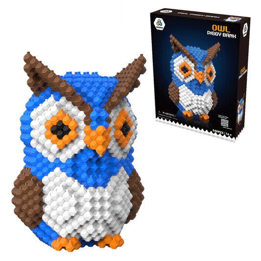 KADELE Owl Building Block Set, 548 Pieces, Adults Challenging STEM Block Decorations, Miniature 3D Educational Toys for Ages 16 and Above
